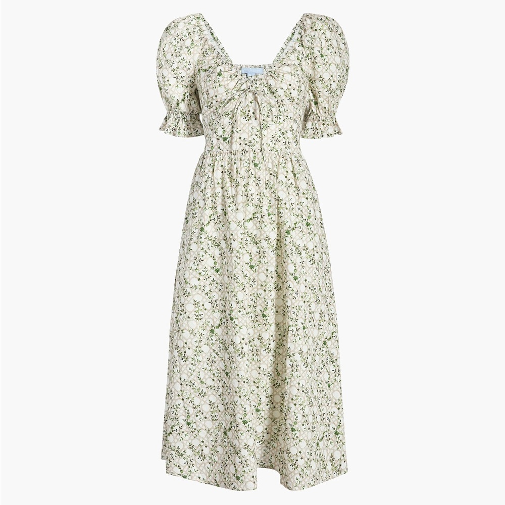 Hill House Ophelia Dress in Basketweave Vine